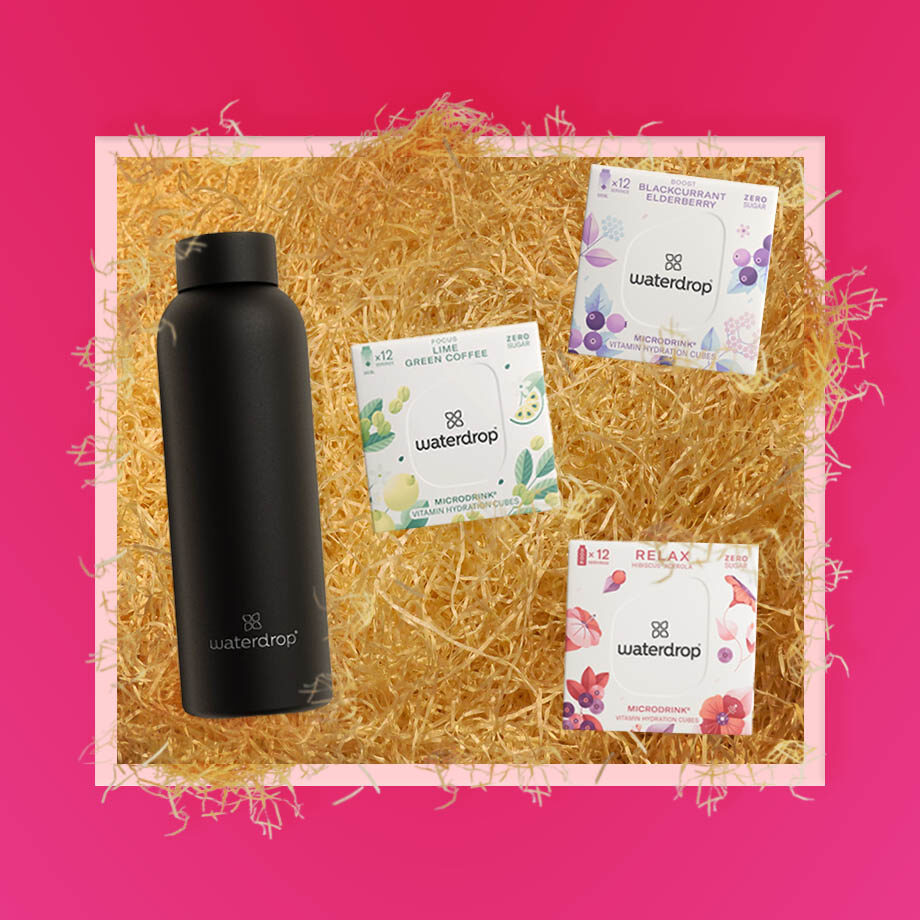 Waterdrop kolekcia: Thermo Steel fľaša, Microdrink Boost, Focus a Relax. Štýlový dizajn, výživné tablety. Objednajte teraz a osviežte svoj životný štýl!