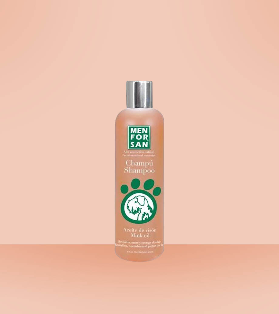 Darček Menforsan Ochranný šampón s norkovým olejom pre psov 300ml Šampón pre psov Menforsan - S norkovým olejom, 300 ml, pre žiarivú srsť