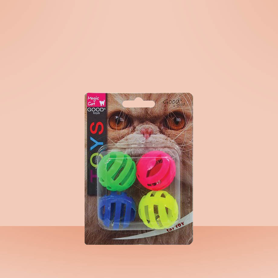 Loptička pre mačky MAGIC CAT s catnipom a otvorom na maškrty