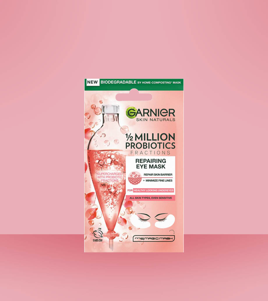 Darček GARNIER Skin Naturals maska na oči s probiotikami 6g GARNIER Skin Naturals maska na oči s probiotikami - Probiotická starostlivosť o očné okolie s redukciou opuchov a odstránením tmavých kruhov.