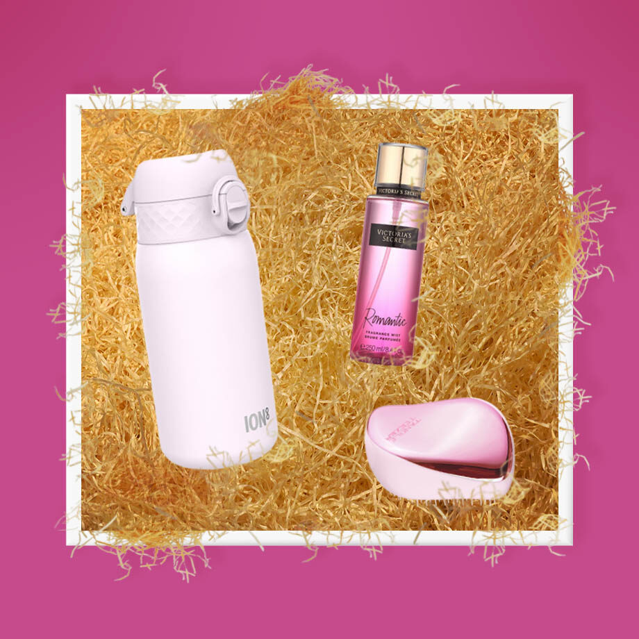 Luxusná kolekcia darčekov - Ion8 fľaša, Tangle Teezer kefa, Victoria's Secret sprej