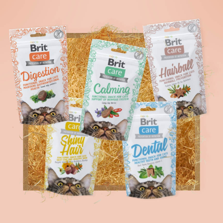 Brit Care Cat Snack - Kombinované Mačacie Maškrty pre Zdravie a Radosť