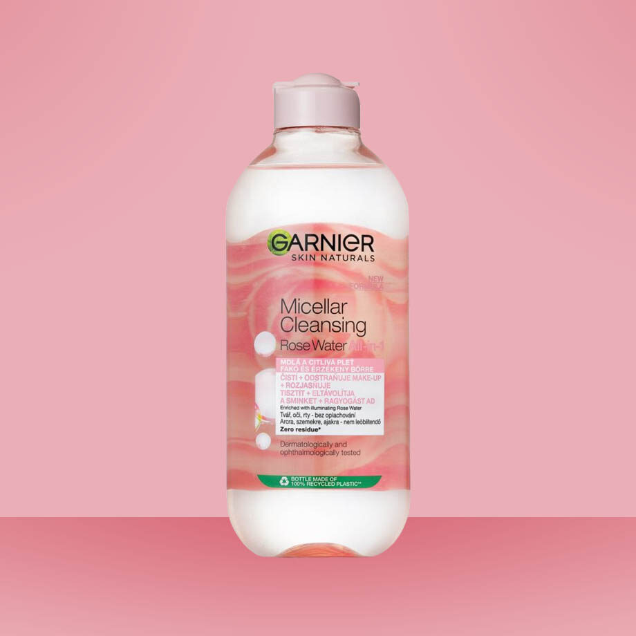 Micelárna voda Garnier Skin Naturals s ružovou vodou pre čistú a sviežu pleť