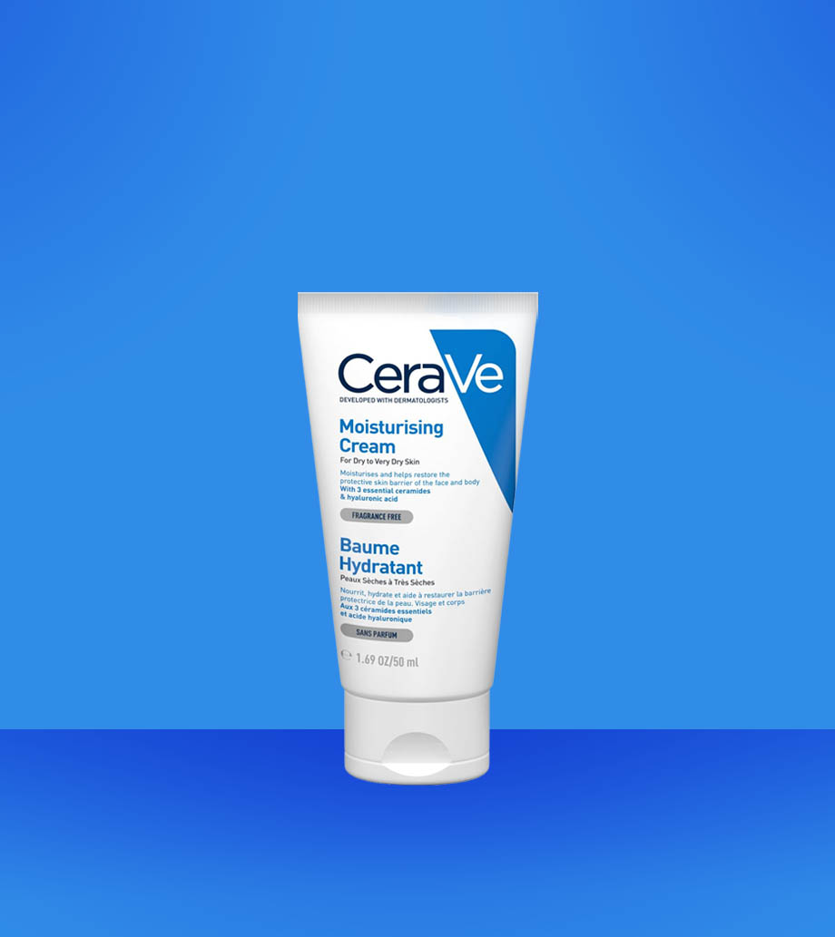 Darček pre ženy CeraVe Moisturising Cream krém na tvár na deň/noc 50ml Pleťový krém CERAVE Moisturising Cream pre suchú pokožku