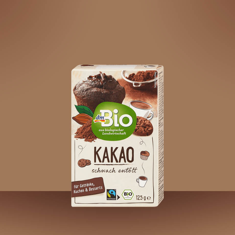 dmBio Kakaový prášok - intenzívna čokoládová chuť na pečenie.