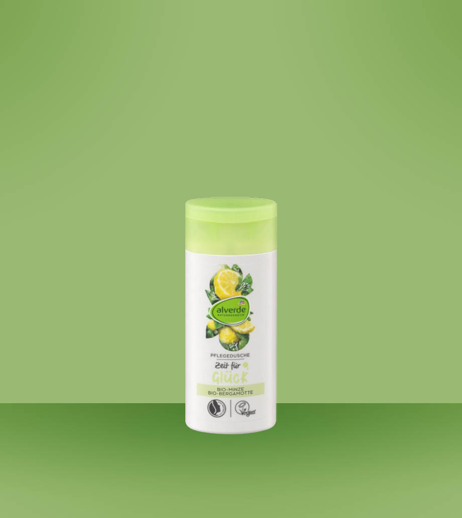 Darček pre ženy Alverde Ošetrujúci sprchovací gél s bio mätou a bio bergamotom 50ml Alverde Naturkozmetik ošetrujúci sprchový gél