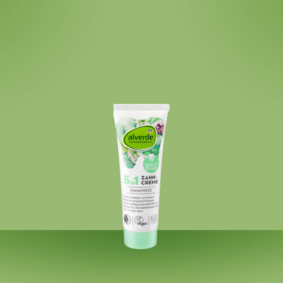 Alverde NATURKOSMETIK Mätová zubná pasta 5v1