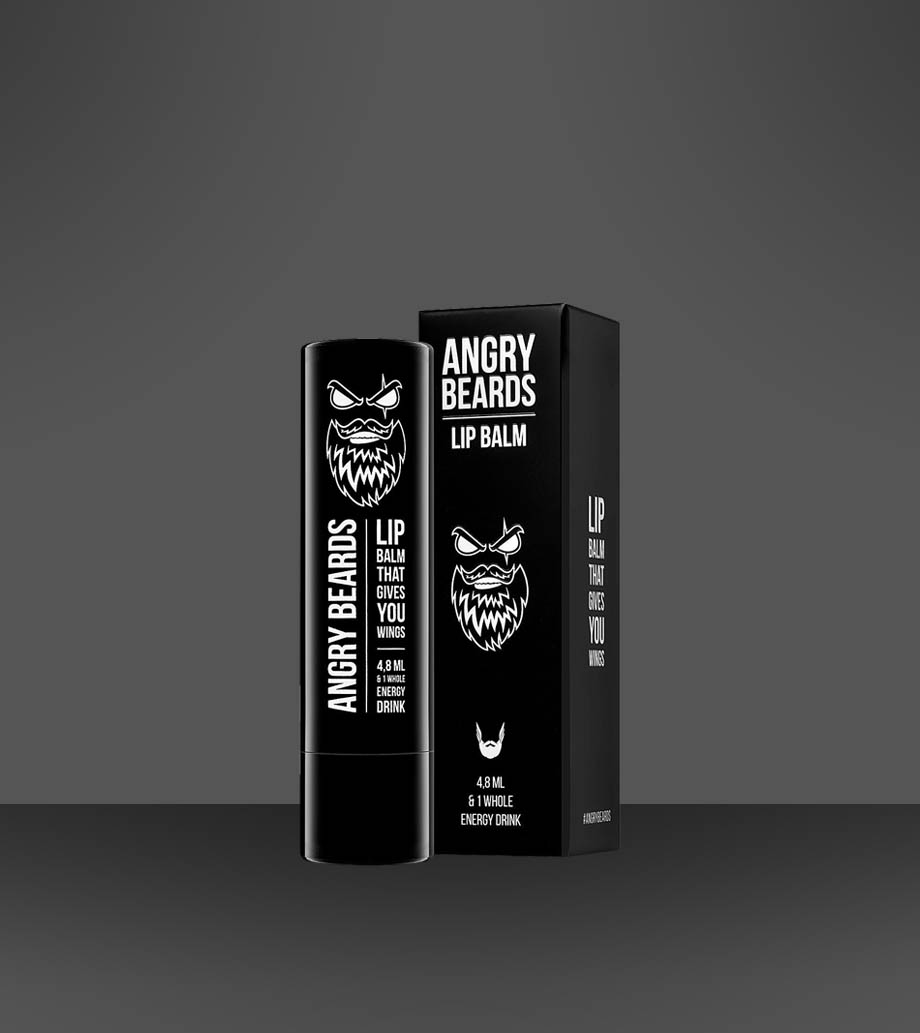 Darček pre muža ANGRY BEARDS Lip Balm na pery 4.8ml Balzam na pery ANGRY BEARDS Lip Balm - Mužská starostlivosť o pery s energetickou chuťou.