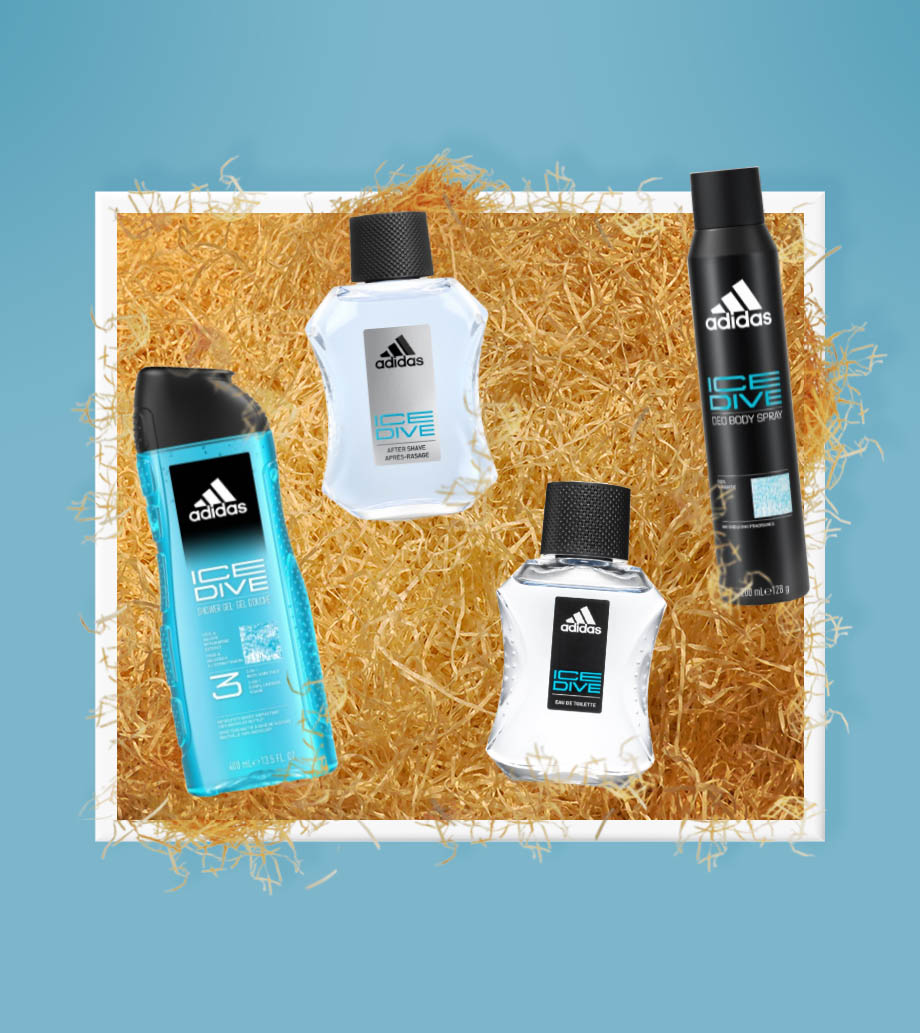 Darček pre muža, otca, manžela, priateľa, brata, kamaráta, gentlemana – Kozmetický darčekový box Sila oceánu Pánske vône a starostlivosť po holení Adidas Ice Dive Edition 2022: Osviežujúce darčeky pre moderného muža plného energie a odvahy.