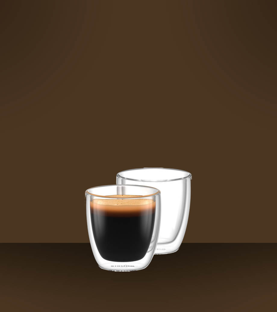 Darček pre mužov Siguro Termopohár Espresso 90ml 2ks Termopoháre Siguro - Dva ručne fúkané poháre espresso v balení