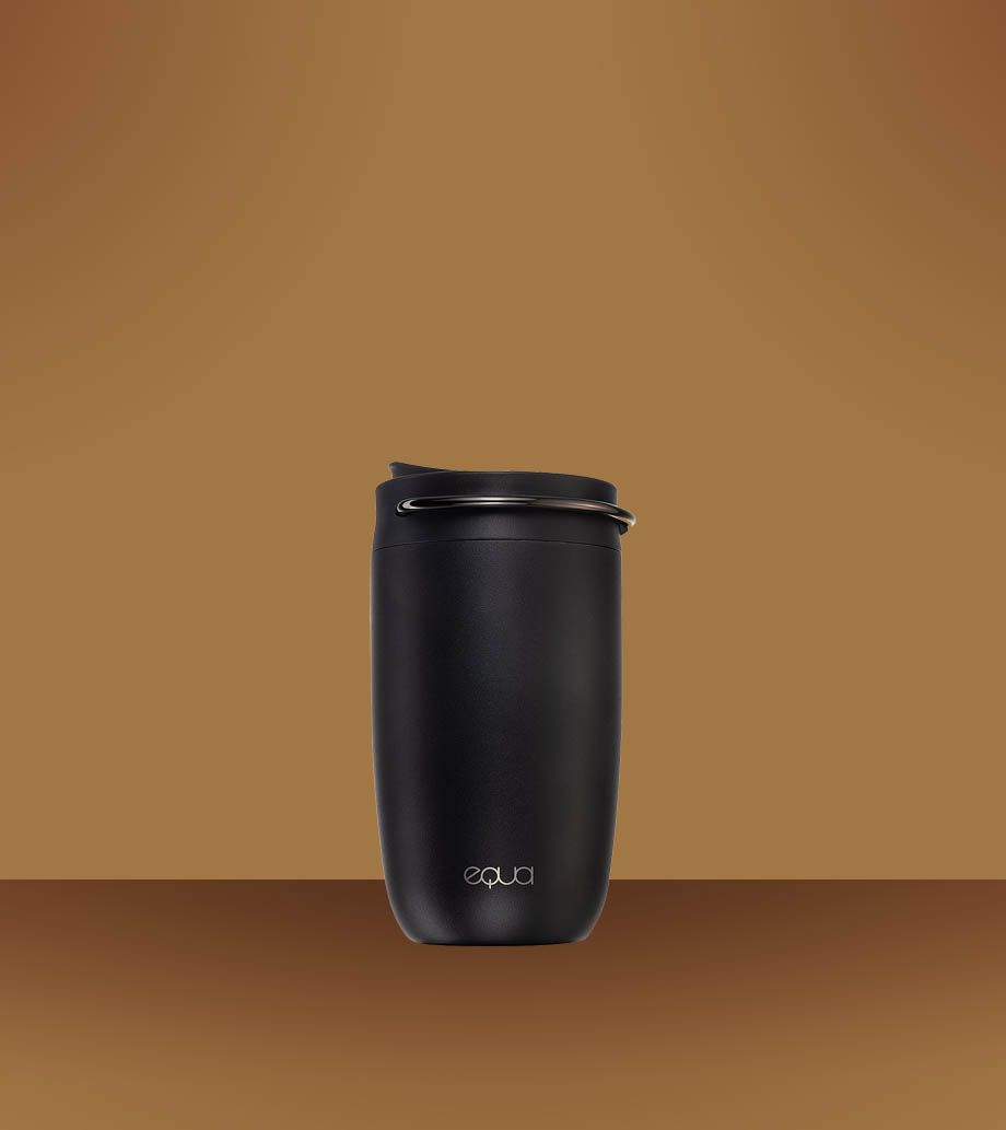 Darček pre mužov, manžela, brata, syna, priateľa, kamaráta Equa Cup termohrnček black 300ml Štýlový termohrnček Equa Cup pre mužov