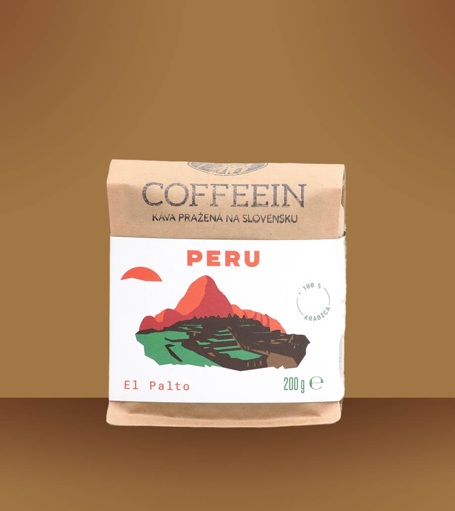 Darček pre mužov, manžela, brata, syna, priateľa, kamaráta Coffeein Peru El Palto 100% Arabica 200g Coffeein Peru El Palto káva