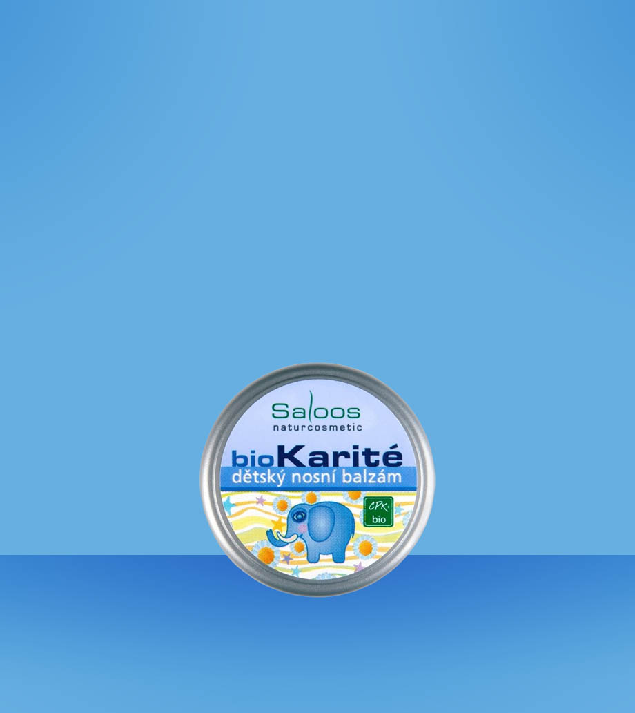 Darček pre bábätká SALOOS bioKarité nosný balzám 19ml SALOOS bio karité nosový balzam - prírodná pomoc pri nádche a prechladnutí.