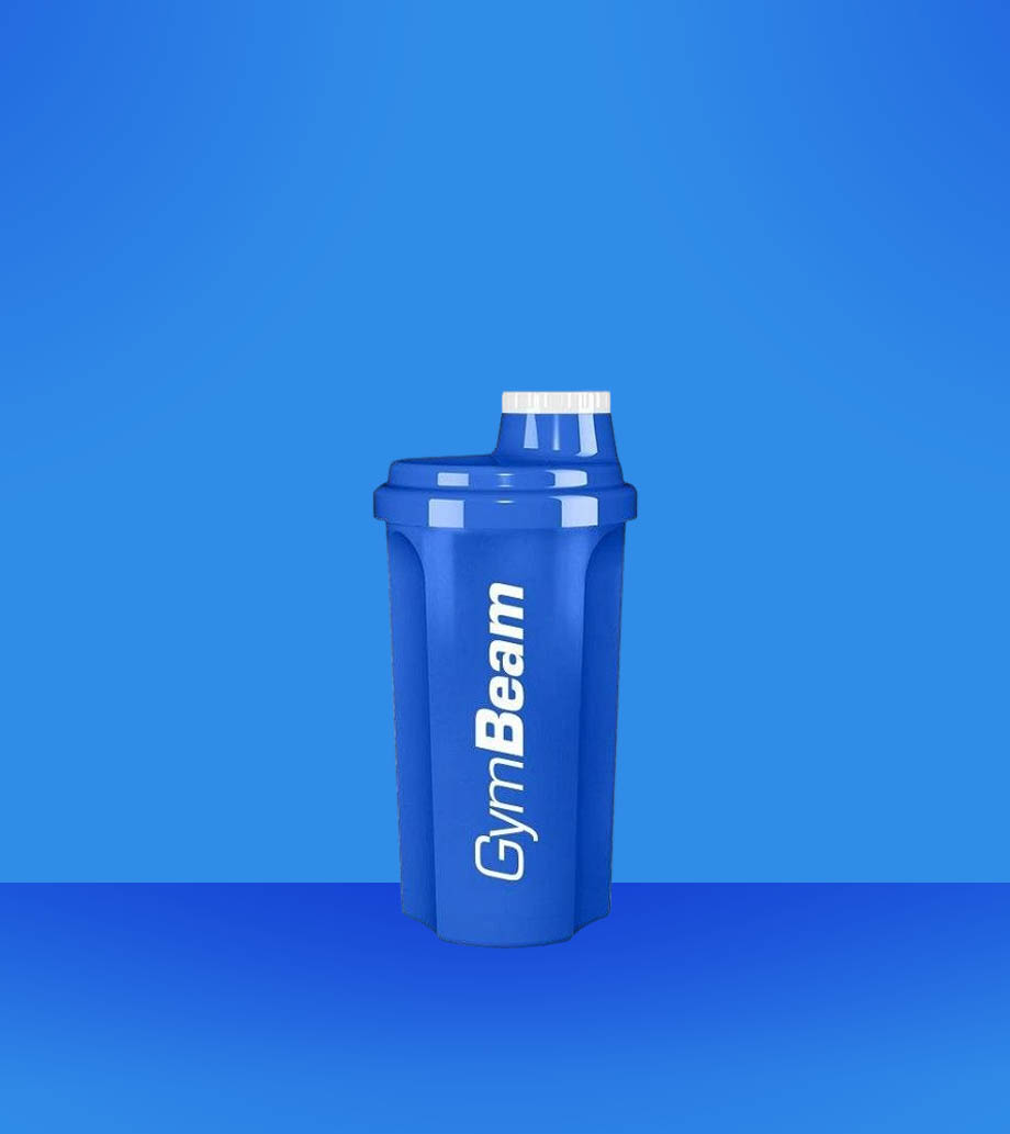 Darček pre muža, športovca GymBeam šejker modrý 700ml Šejker GymBeam 700 ml modrá farba pre mužov a športovcov