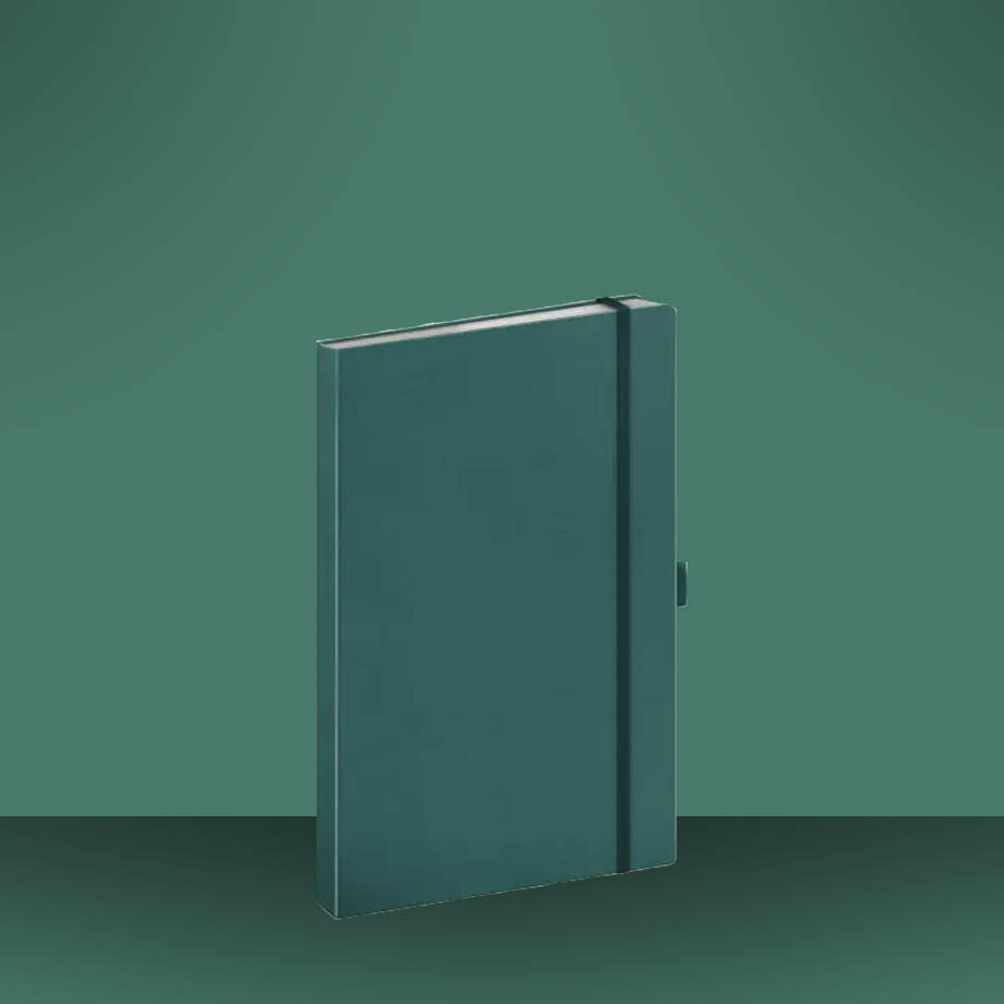 Tyrkysový linajkový notes 13 × 21 cm - darček pre mužov