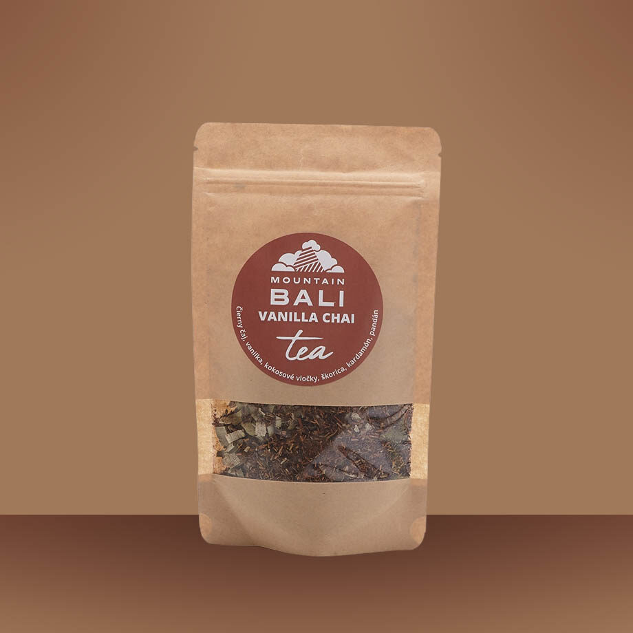 Mountain Bali čaj - Silný čierny čaj s vanilkovou a kokosovou príchuťou