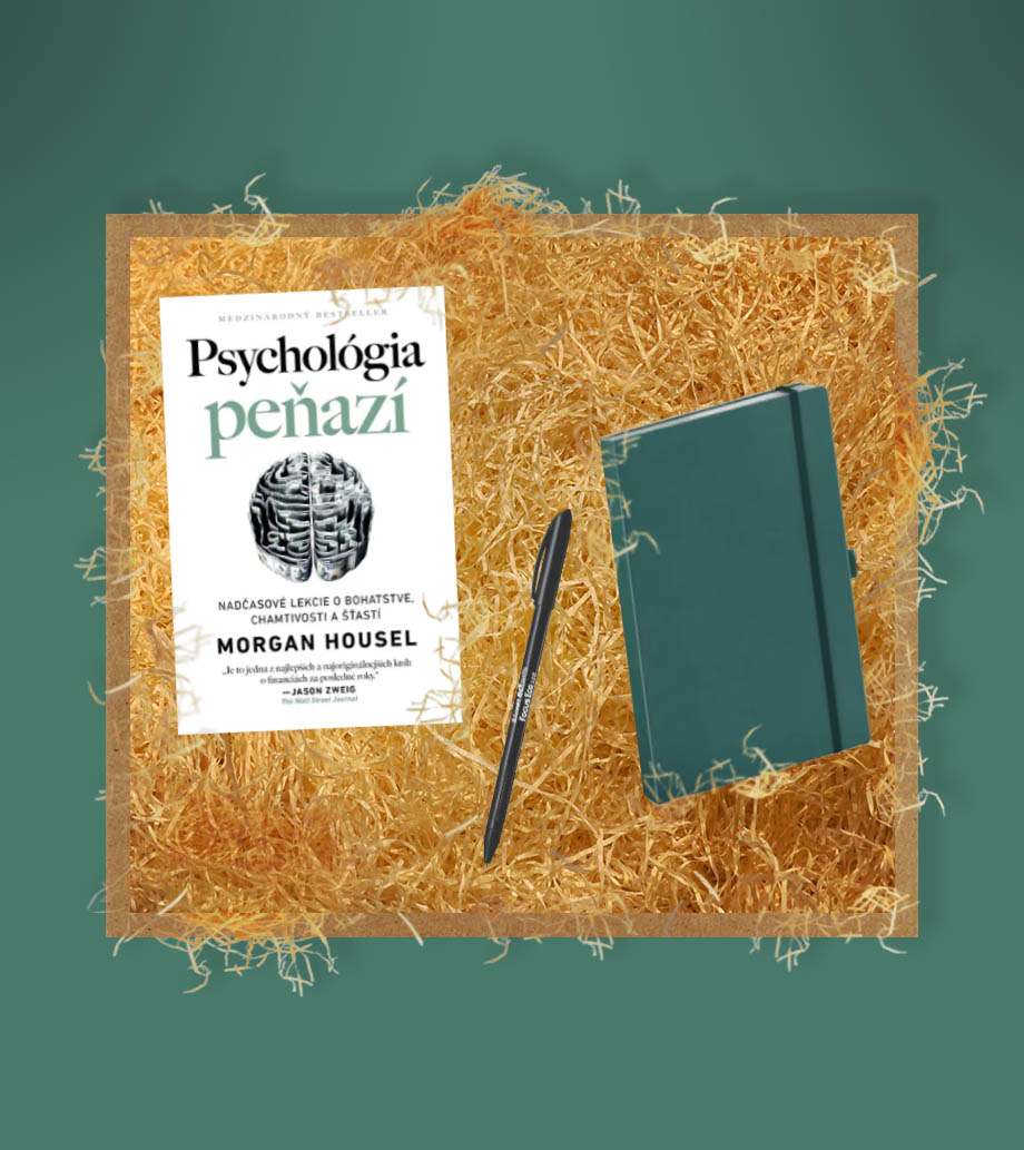 Darček pre muža, otca, manžela, kamaráta, brata, gentlemana – Motivačný darčekový box Kroky k úspechu Inšpiratívna kniha o psychológii peňazí, štýlový notes a elegantné guľôčkové pero ako dokonalé darčeky pre mužov