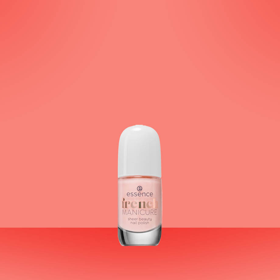 Lak na nechty essence French MANICURE v odtieni ružový.